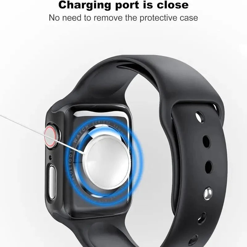 Schutzfolie für Apple Watch mit Blickschutz und Ladezugang