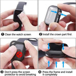 Schutzfolie für Apple Watch mit Blickschutz und Ladezugang