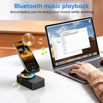 All-in-One Bluetooth Lautsprecher mit Handyhalterung und LED-Beleuchtung