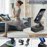 Multifunktionaler Bluetooth-Lautsprecher mit Handyständer und LED-Beleuchtung