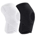 Verstellbare Kniebandage mit seitlichen Stabilatoren und atmungsaktiver Unterstützung