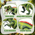Fernsteuerbarer T-Rex Dinosaurier mit Nebeleffekten und LED-Lichtern