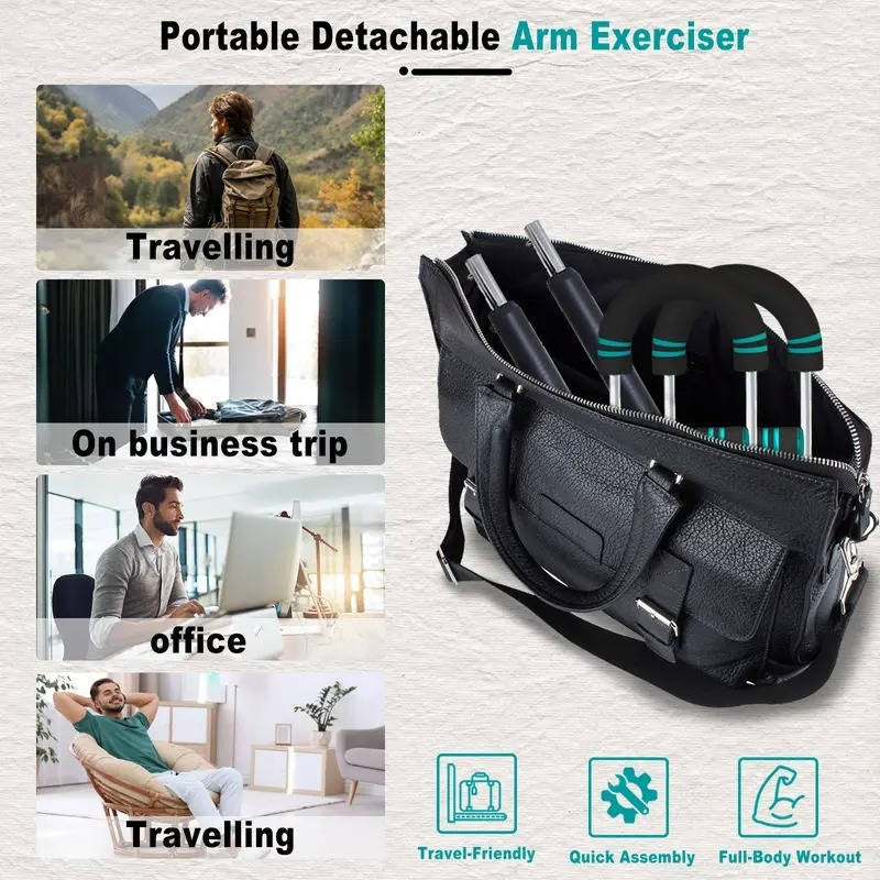 Verstellbarer Widerstandstrainer für Brust und Arme – 60-90 lbs