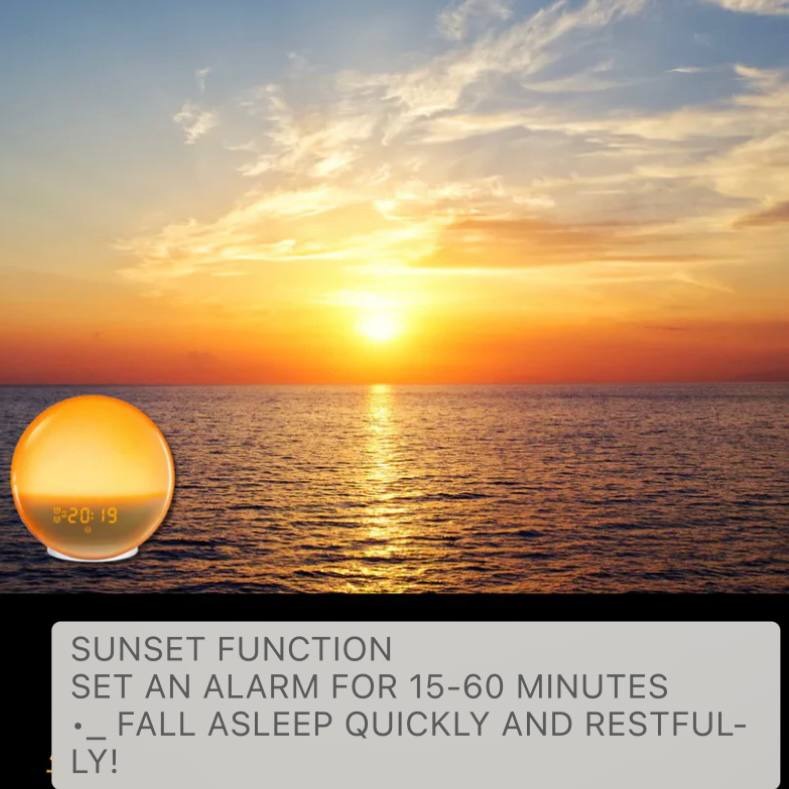 Intelligente Weckuhr mit Sonnenaufgangs- und Sonnenuntergangssimulation