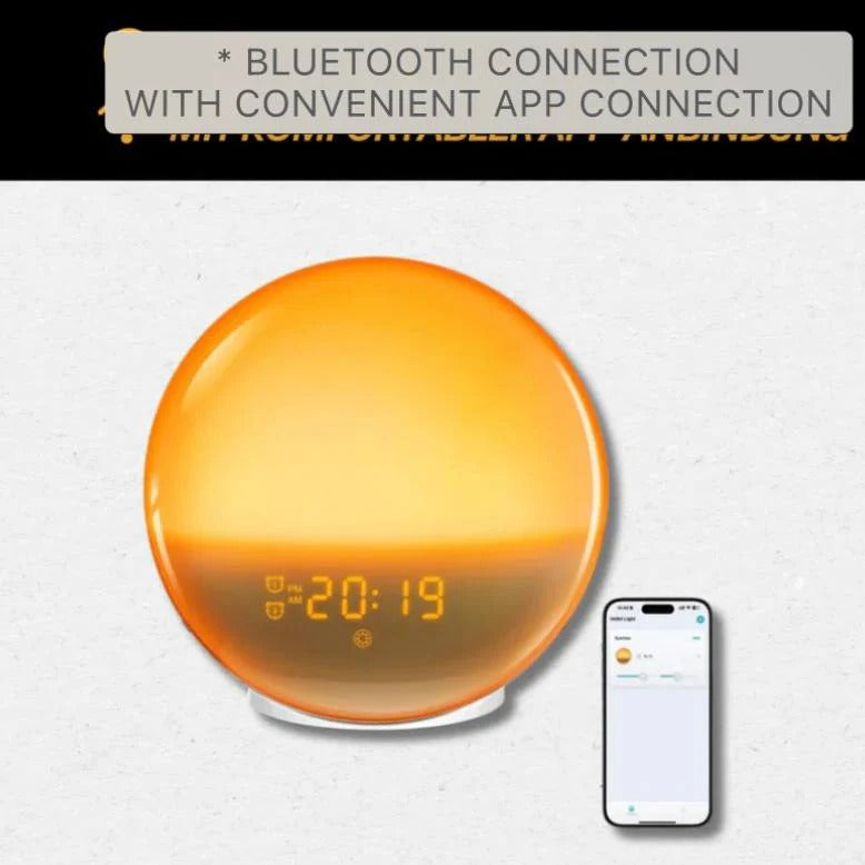 Intelligente Weckuhr mit Lichtsimulation und Bluetooth-Funktion
