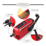 Notfallradio mit Kurbel, LED-Taschenlampe und Powerbank-Funktion