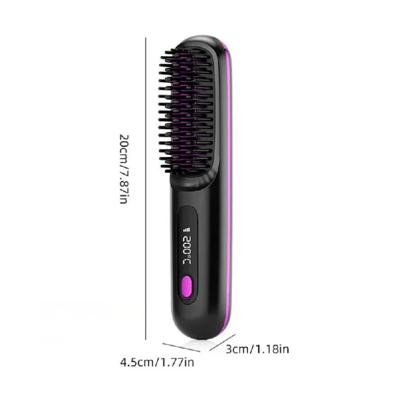 Keramische Haarglättungsbürste mit Anti-Frizz-Funktion für schnelles Styling