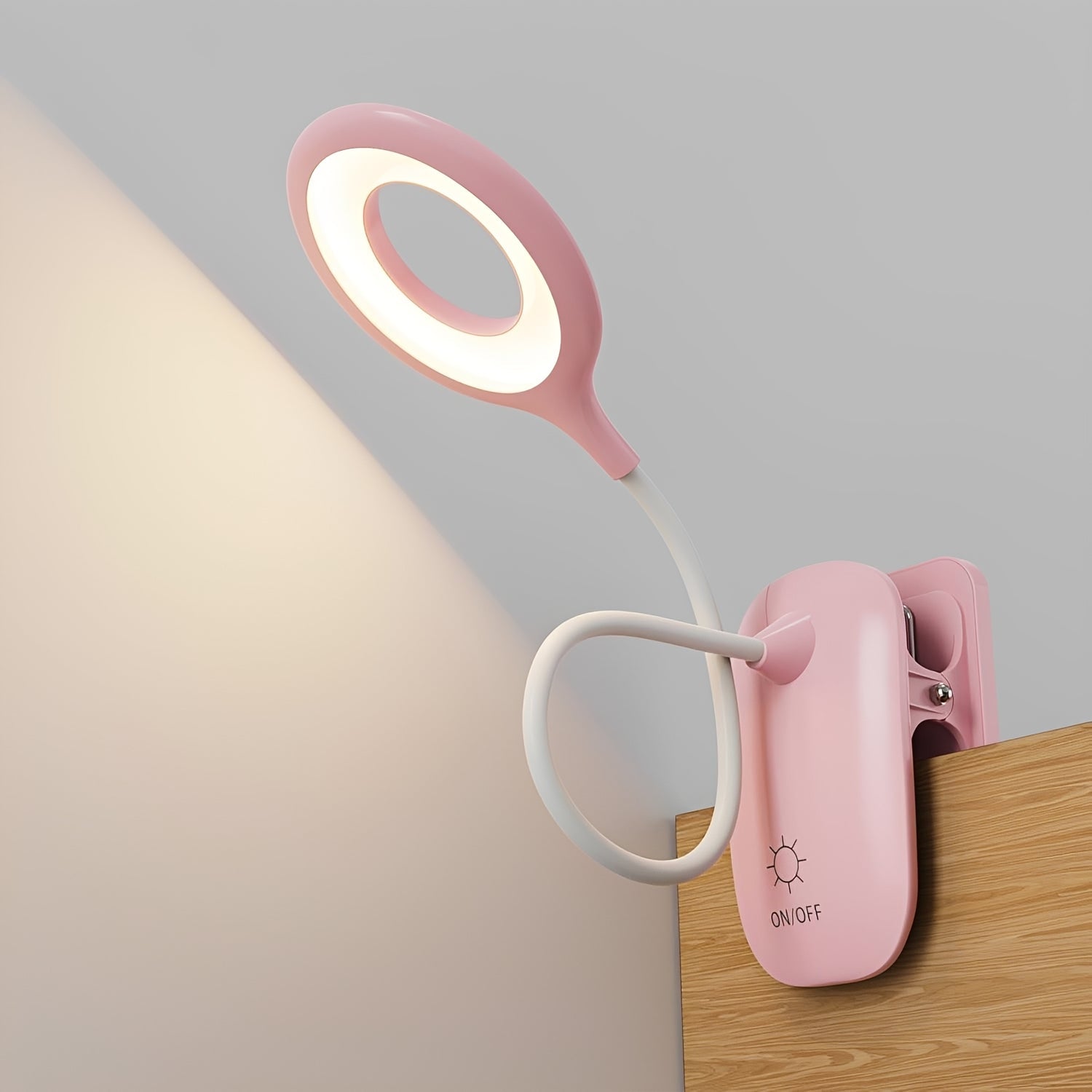 Flexibles USB-Leselicht mit Clip und dimmbarer Funktion für den Schreibtisch