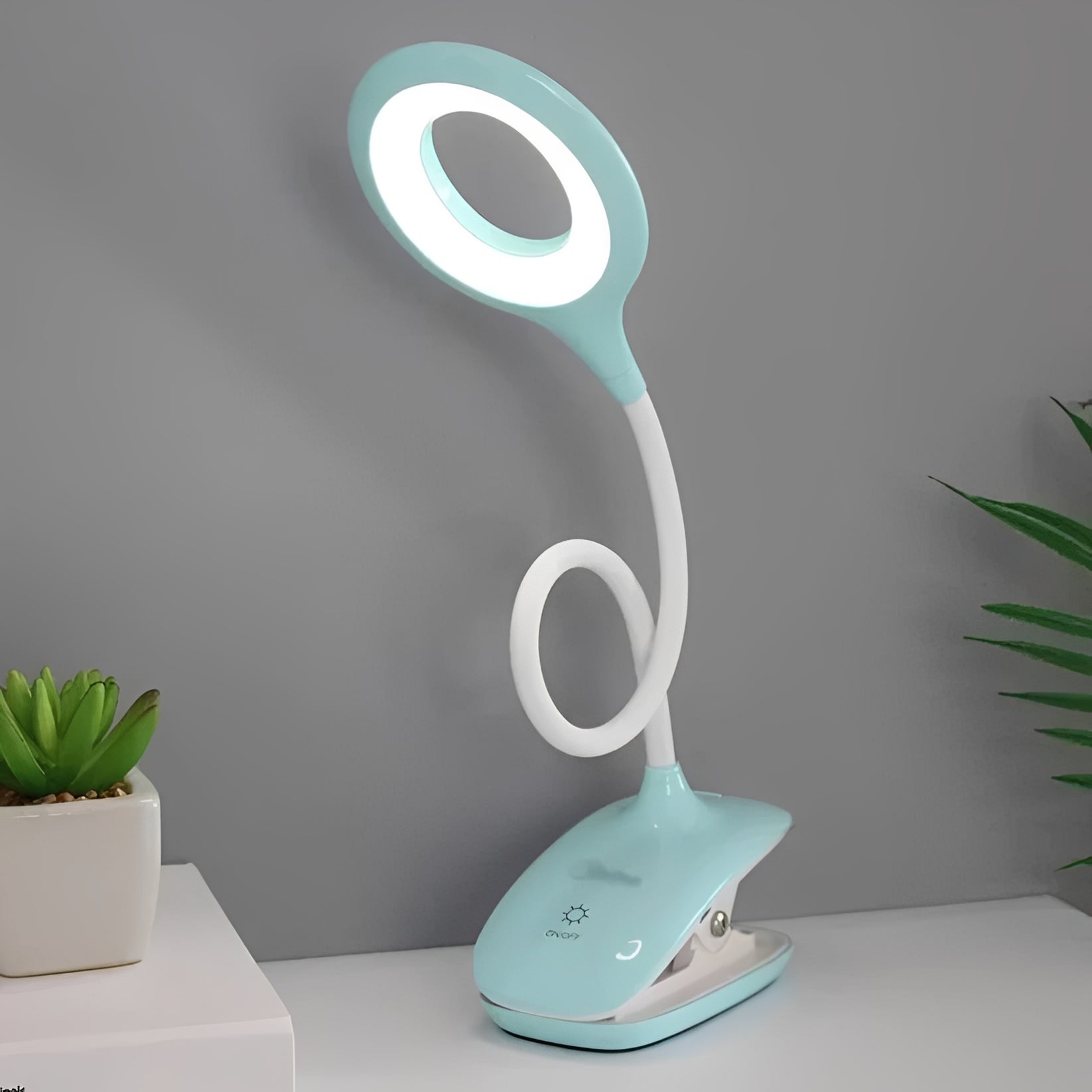 Flexibles LED-Leselicht mit USB-Akku und dimmbarem Design für den Schreibtisch