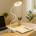 Flexibles LED-Leselicht mit USB-Akku und dimmbarem Design für den Schreibtisch