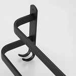Wandmontierter Handtuchhalter aus Aluminium mit 3 Ablagen für das Badezimmer