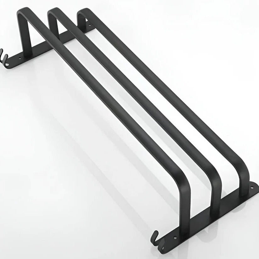 Wandmontierter Handtuchhalter aus Aluminium mit 3 Ablagen für das Badezimmer