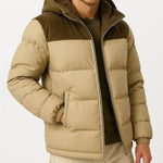 Leichte Herren Steppjacke mit Kapuze für kalte Tage