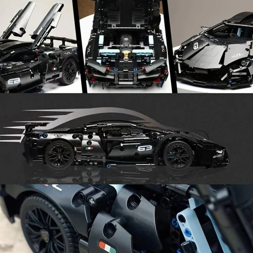 1288 Teile Sportwagen Modellbauset für Erwachsene und Jugendliche