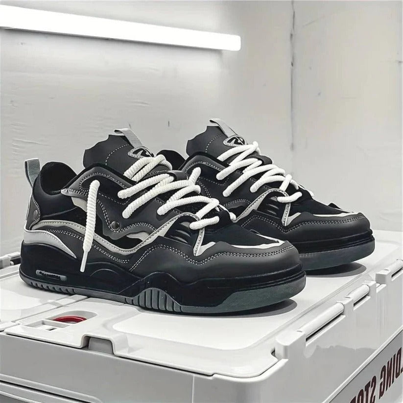 Robuste Herren-Sneaker mit Dickem Sohlenprofil für den Alltag