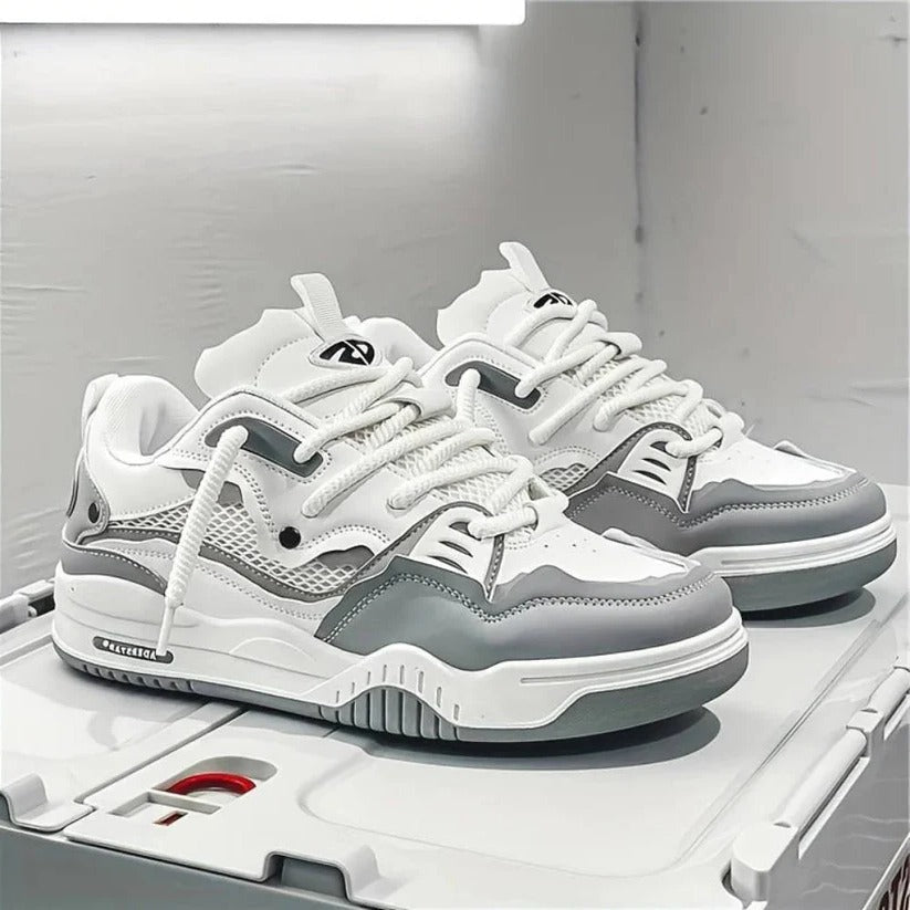 Robuste Herren-Sneaker mit Dickem Sohlenprofil für den Alltag