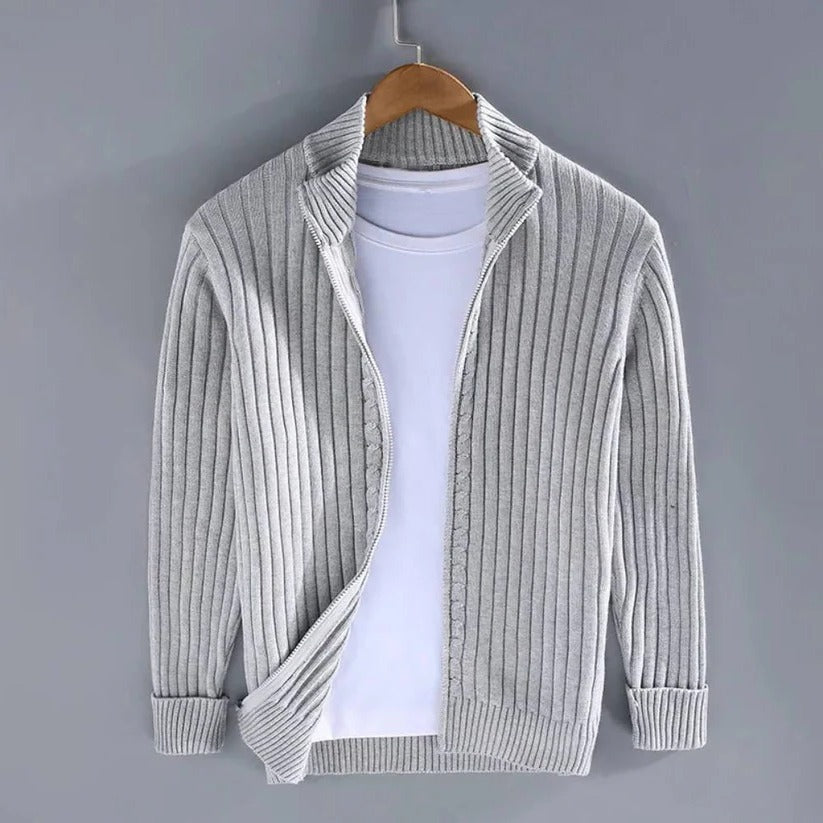 Herren Strickjacke mit Reißverschluss – Stilvoll und Vielseitig