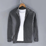 Modischer Herren Strickjacke mit Reißverschluss