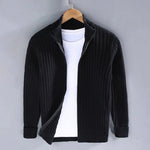 Modischer Herren Strickjacke mit Reißverschluss