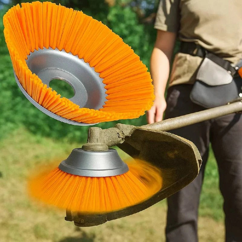 Vielseitiger Nylon-Bürstenaufsatz für präzise Rasenpflege und Oberflächenreinigung