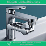 Wendbarer Wasserhahnaufsatz mit integriertem Wasserfilter und Spritzschutz