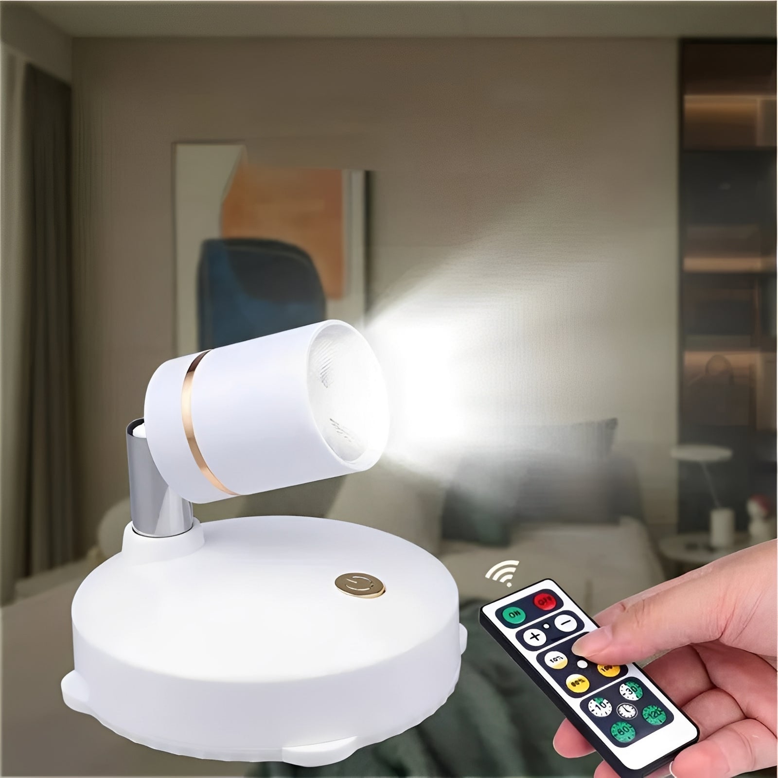 Akku-Betriebene LED Wandleuchte mit Warmem Licht