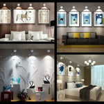 Kabelloser LED-Strahler mit warmem Ambiente-Licht