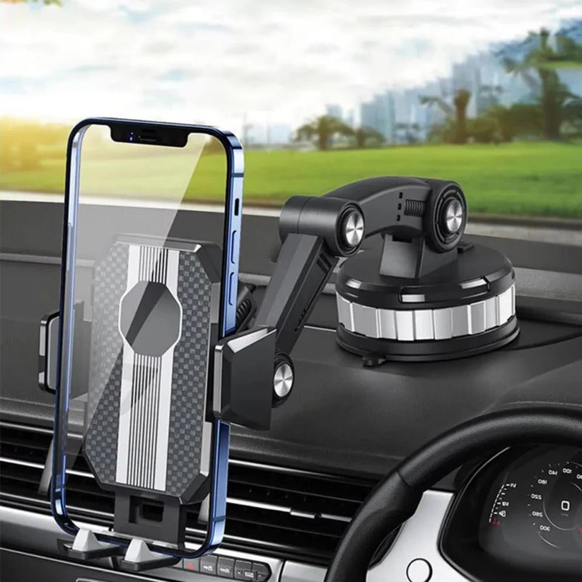 360-Grad Drehbarer Handyhalter für das Auto mit Saugfuß