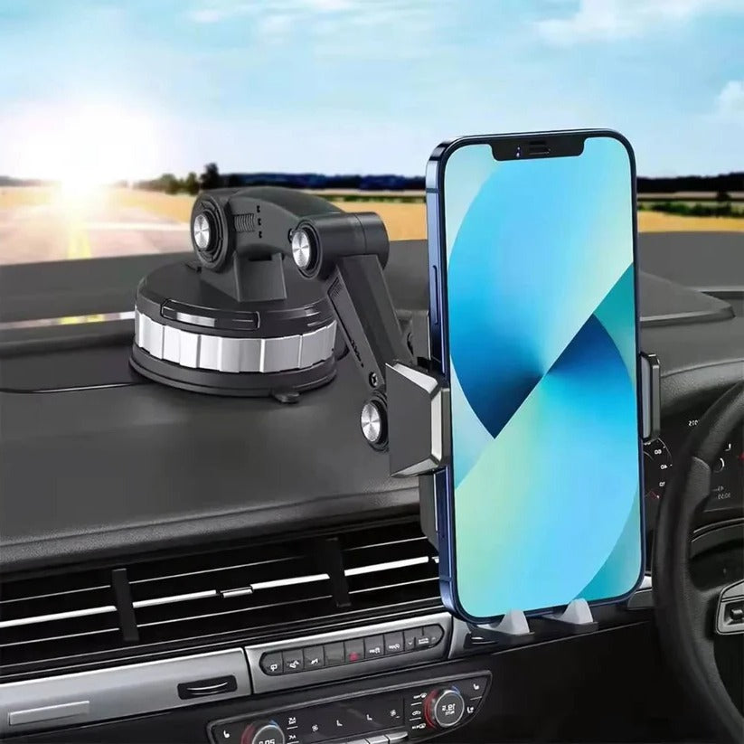 360-Grad Drehbarer Handyhalter für das Auto mit Saugfuß