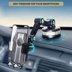 360° Drehbarer Auto-Handyhalter mit Saugnapf-Basis