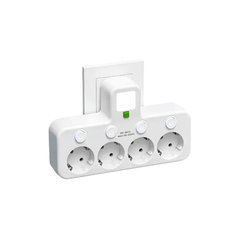Intelligente Steckdosenleiste mit USB und USB-C für schnelles Laden