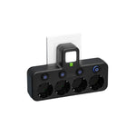 Intelligente Steckerleiste mit USB und USB-C Anschlüssen und 2500W Überspannungsschutz