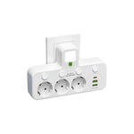 Intelligente Steckdosenleiste mit USB und USB-C für schnelles Laden