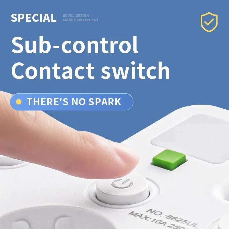 Intelligente Steckdosenleiste mit USB und USB-C für schnelles Laden