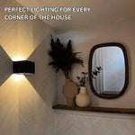 Kabellose Wandlampe mit elegante Umgebungsbeleuchtung