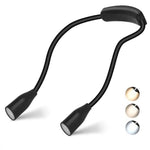 Flexibles, wiederaufladbares LED-Nackenlicht für ungestörtes Lesen