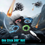 Kinderfreundliches RC Flugzeug mit 360° Drehungen und LED-Lichtern