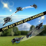 Kinderfreundliches RC Flugzeug mit 360° Drehungen und LED-Lichtern