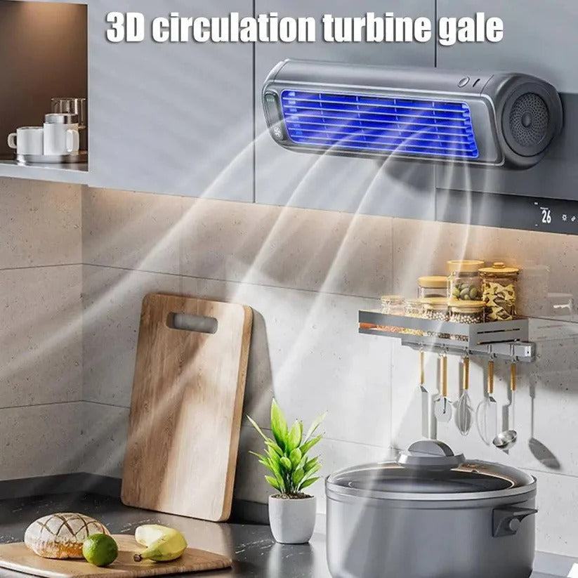 Mobiler Tischventilator mit 3 Geschwindigkeiten und 2000mAh Akku