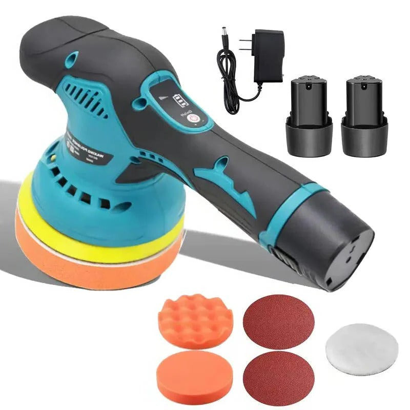 Kabelloser Polierer für Autos mit variablen Geschwindigkeiten und 9mm Orbit, 15 cm Pad