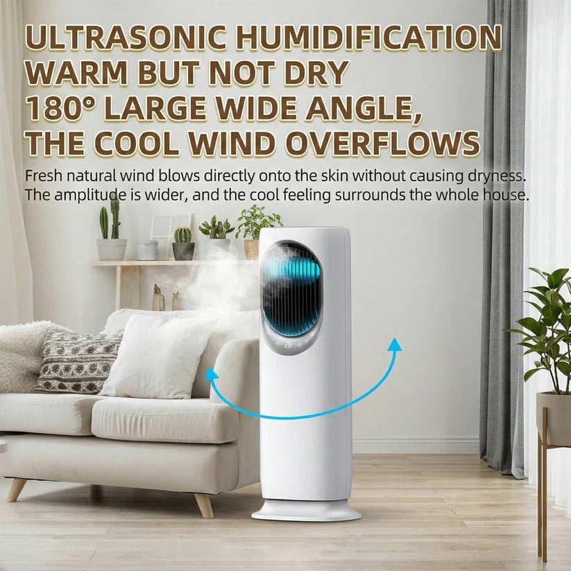 Multifunktionaler Klimaanlagenventilator mit Befeuchtung und Fernbedienung