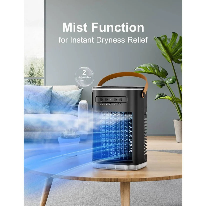 Tragbarer Klimaanlagenventilator mit 1,2L Wassertank und Fernbedienung