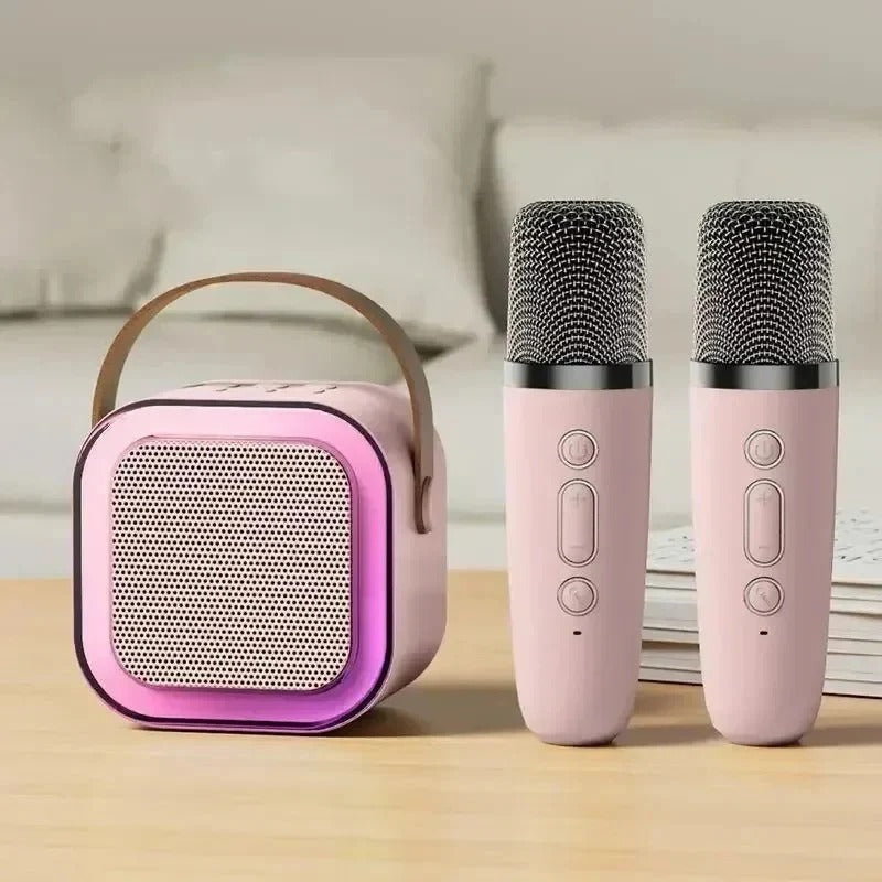 Tragbare Karaoke-Anlage mit Bluetooth und Dualmikrofonen