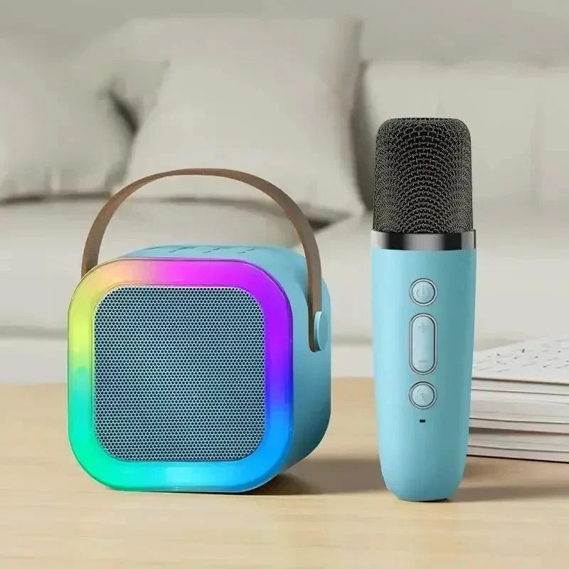 Tragbare Karaoke-Anlage mit Bluetooth und Dualmikrofonen