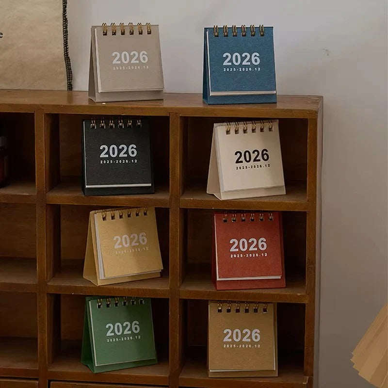 2026 Tischkalender mit praktischem Planungsdesign