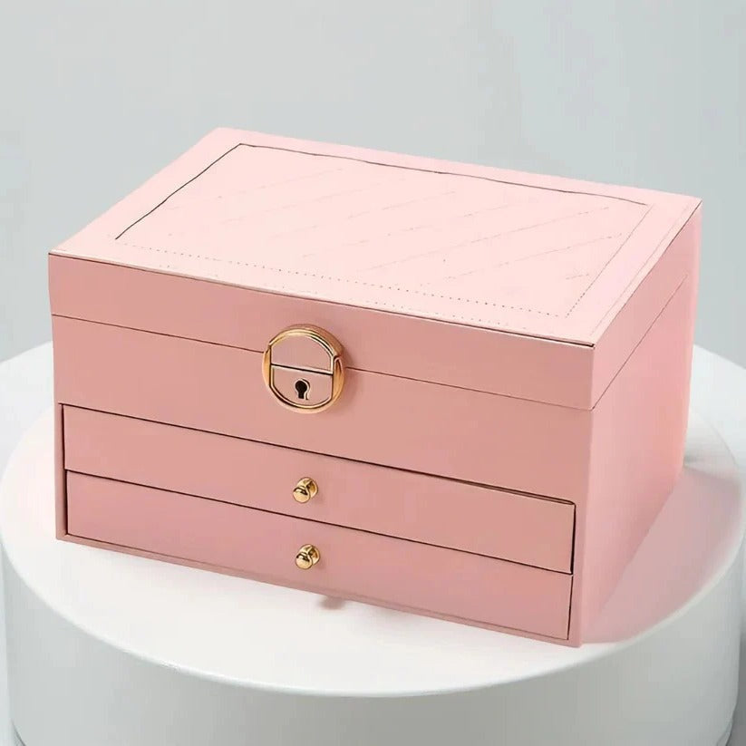 Elegante Schmuckaufbewahrungsbox mit Mehrschicht-Design