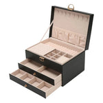 Elegante Schmuckaufbewahrungsbox mit Mehrschicht-Design