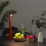 Tragbare Aluminium Tischlampe mit USB-Aufladung und Dimmfunktion