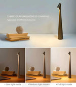 Tragbare Aluminium Tischlampe mit USB-Aufladung und Dimmfunktion