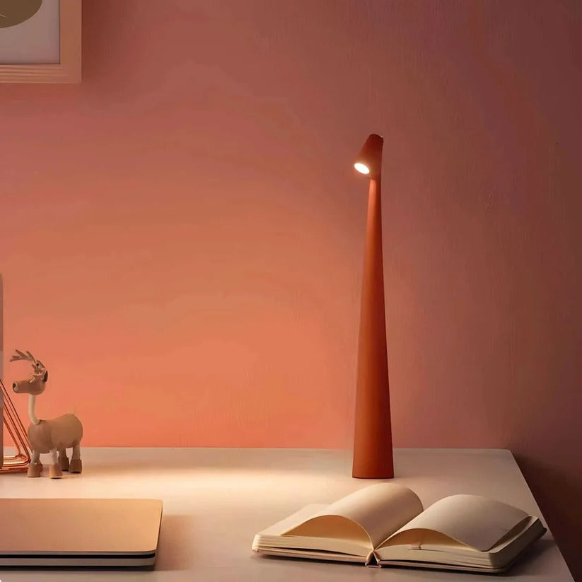 Tragbare Aluminium Tischlampe mit USB-Aufladung und Dimmfunktion